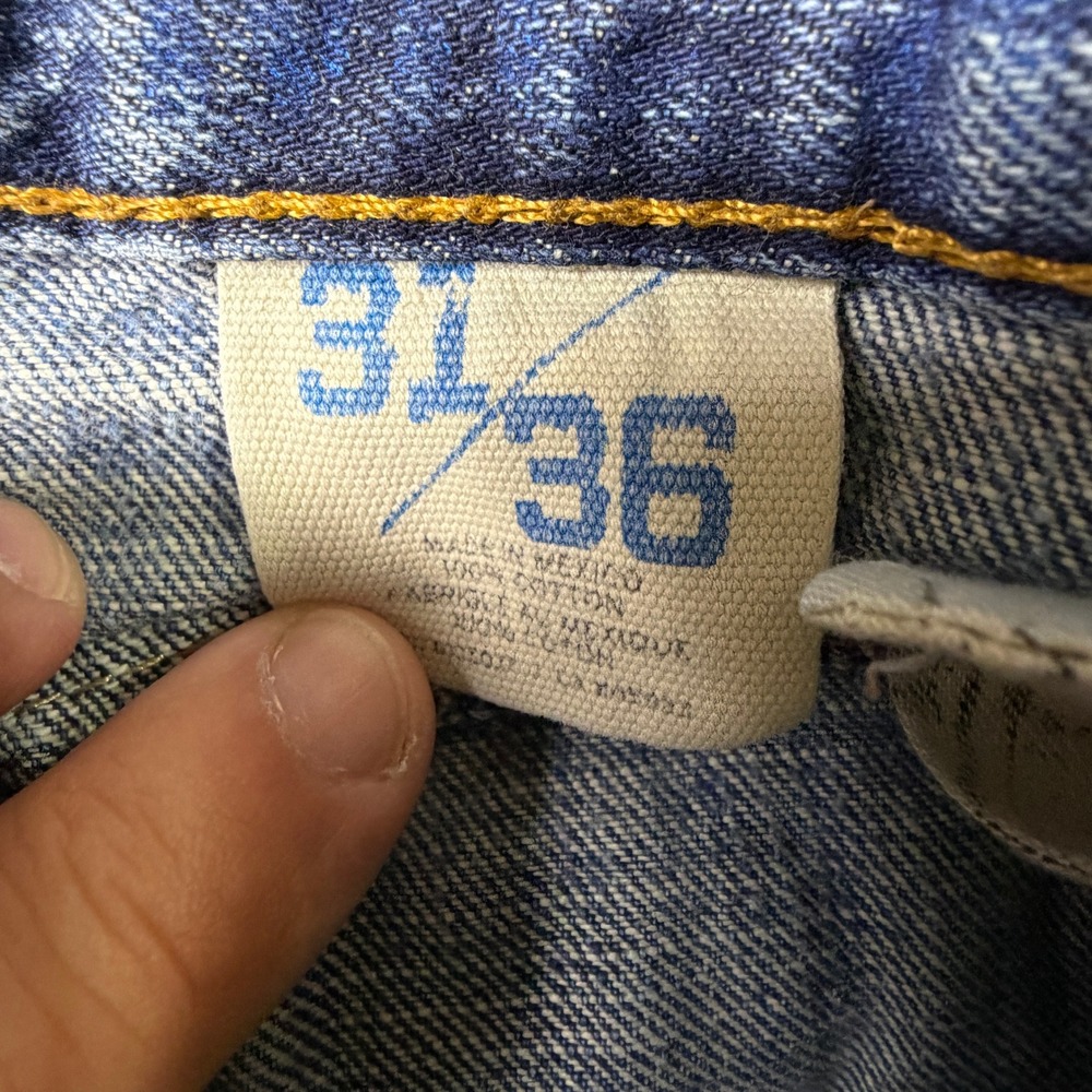Ariat Jeans Mens 31x36 Fits (30x33) M4 Low Rise Boot Cut Blue Light Wash Denim - Picture 7 of 10